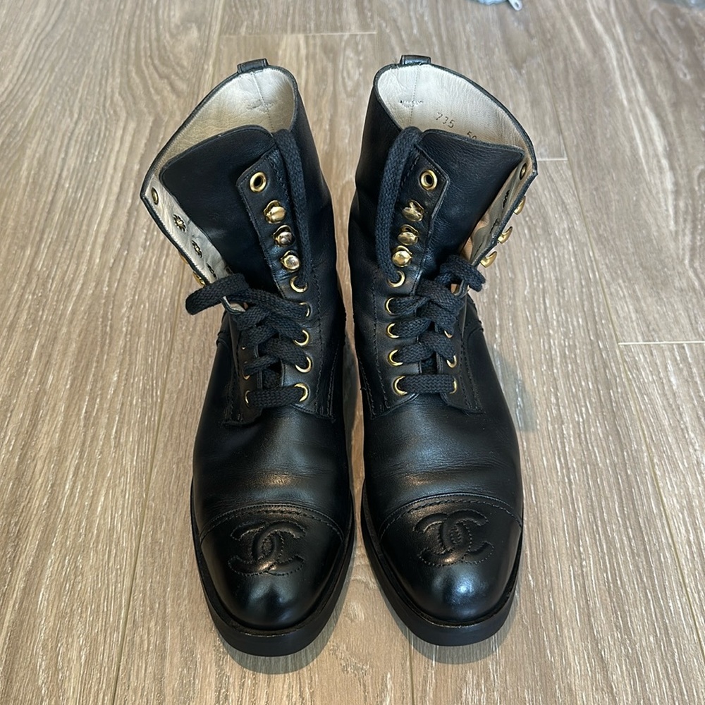 Chanel Combat Boots